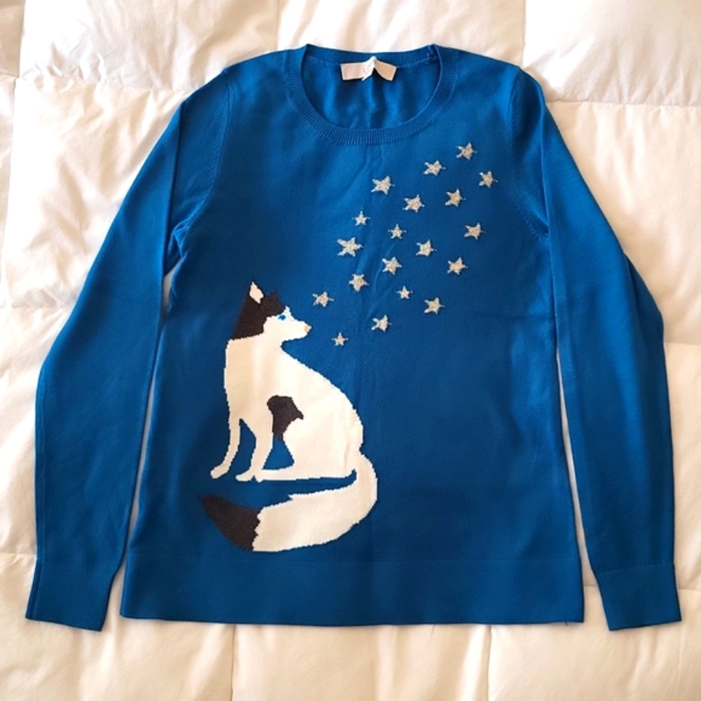 Like-new, Loft Teal Husky Sweater, XS